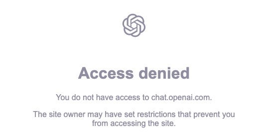 ChatGpt提示“无法访问 Access denied" 可以用小牛VPN解决!